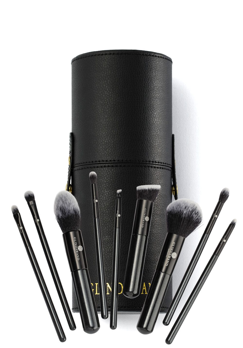 Canister with 9 Piece Brush Set