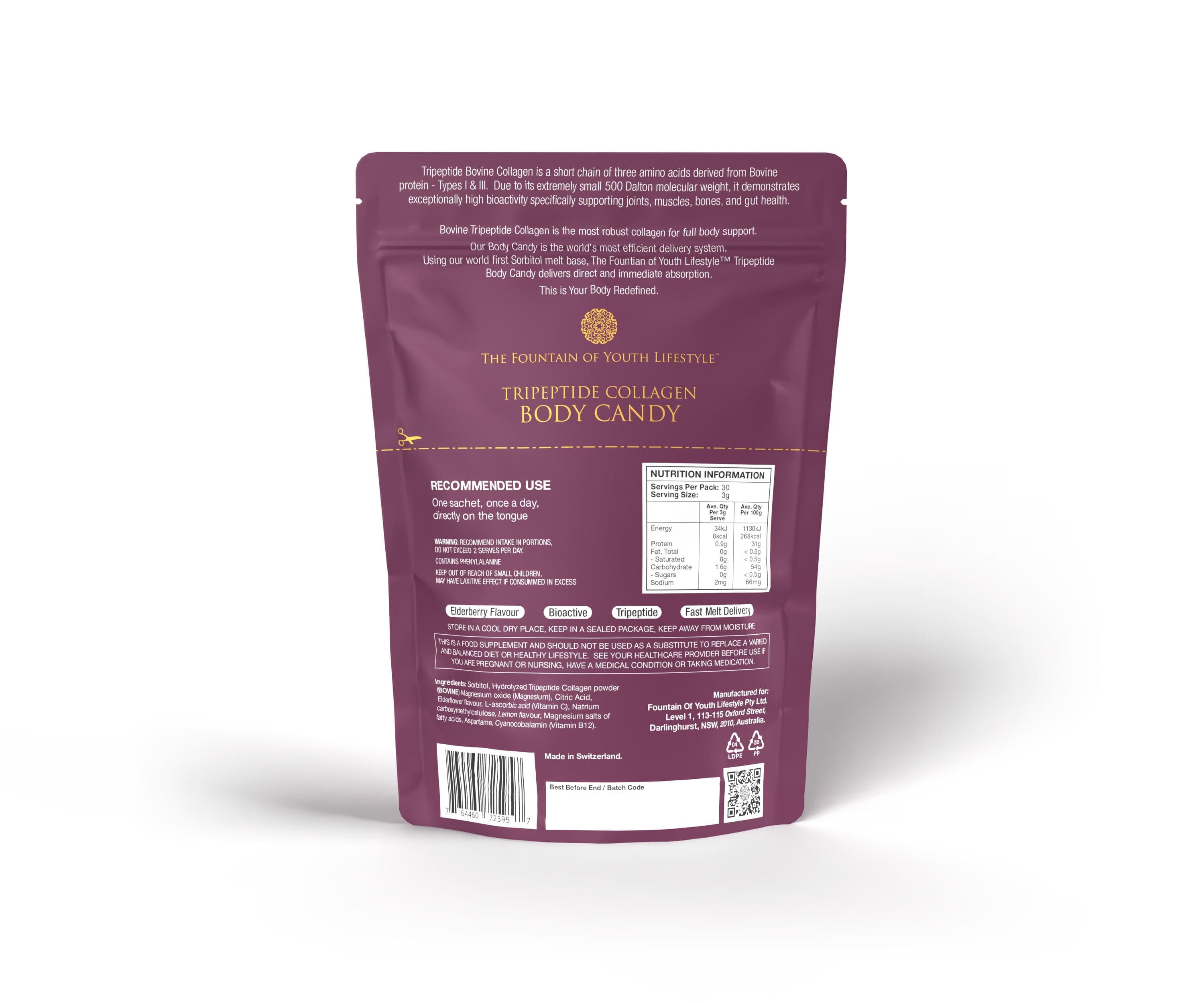 The Fountain of Youth Lifestyle Body Candy (Bovine Tripeptide)